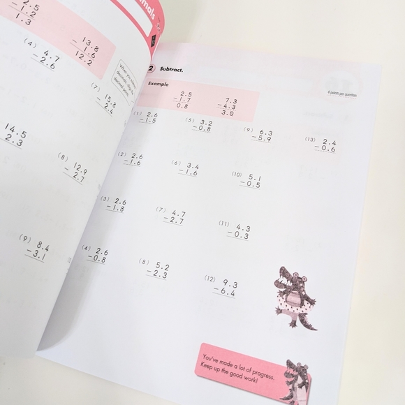 Kumon Focus on Decimals & Fractions- Grade 4 New - Picture 3 of 5